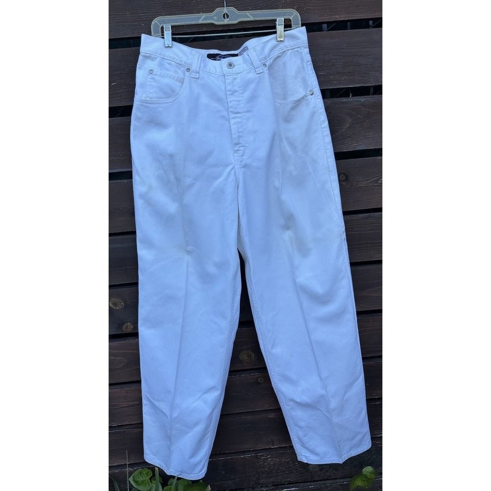 Anchor Blue White Beyond Baggy Jeans, Wide Leg Denim, Y2K Skater / Hip Hop 34x32